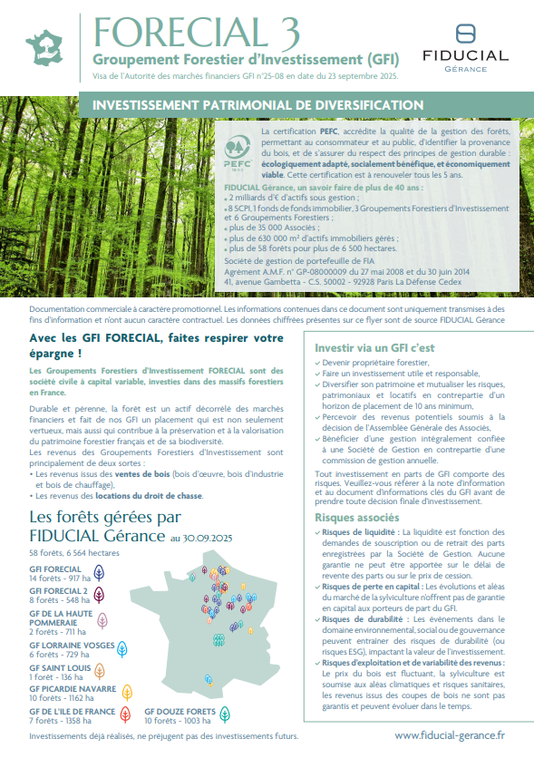 Fiche produit Forecial 3